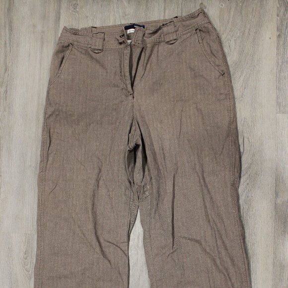 Basic Editions Classic Fit Women's Brown Pants - Picture 1 of 4